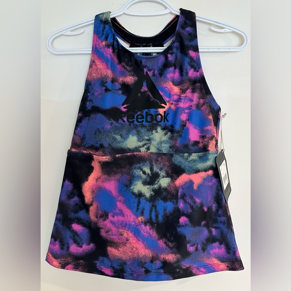 NWT - Reebok Tie-Dye Athletic Swim Tank Top